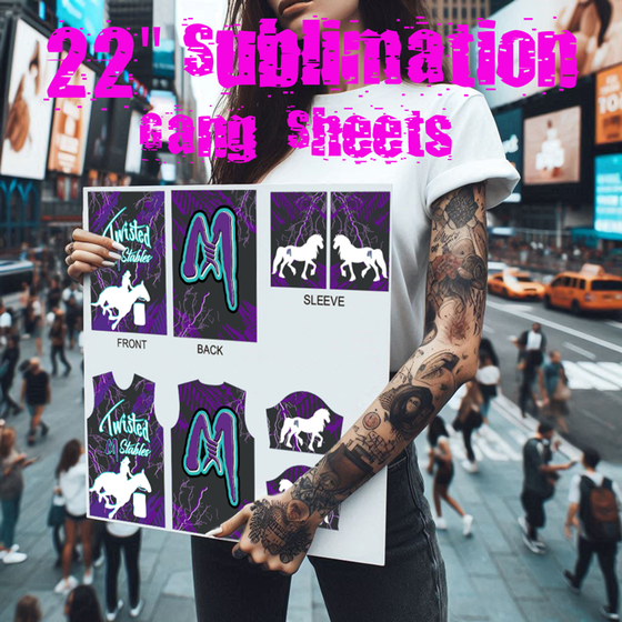 Dye Sublimation Gang Sheet